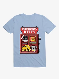 Emergency Kitty Light Blue T-Shirt