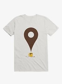 I Am Here Coffee White T-Shirt