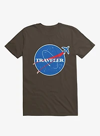 Interstellar Traveler Brown T-Shirt