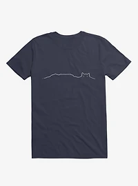 Mountain Lion's Head Cape Town Navy Blue T-Shirt