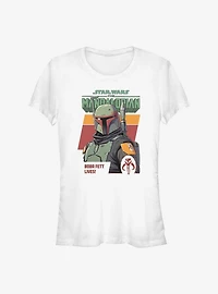 Star Wars The Mandalorian Boba Fett Lives Girls T-Shirt