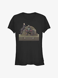 Star Wars The Mandalorian Throne Of Fett Girls T-Shirt