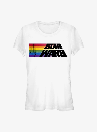 Star Wars Rainbow Stripe Logo T-Shirt