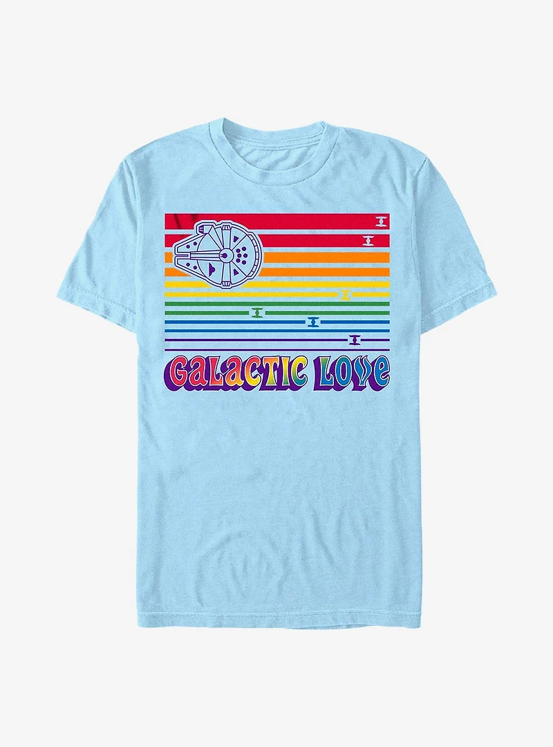 Star Wars Millennium Falcon Galactic Love T-Shirt