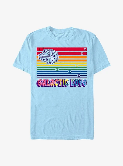 Star Wars Millennium Falcon Galactic Love T-Shirt