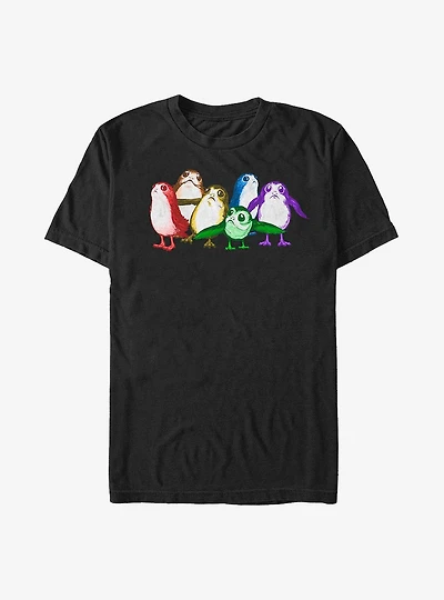 Star Wars: The Last Jedi Rainbow Porg T-Shirt