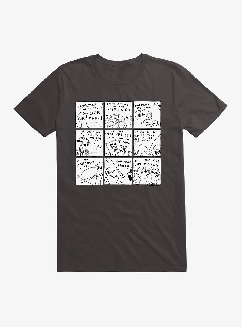 Strange Planet Transport Me To The Orb Match B&W T-Shirt