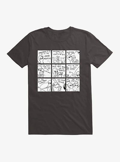 Strange Planet Transport Me To The Orb Match B&W T-Shirt