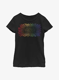 Star Wars Pride Rainbow Rays Youth T-Shirt
