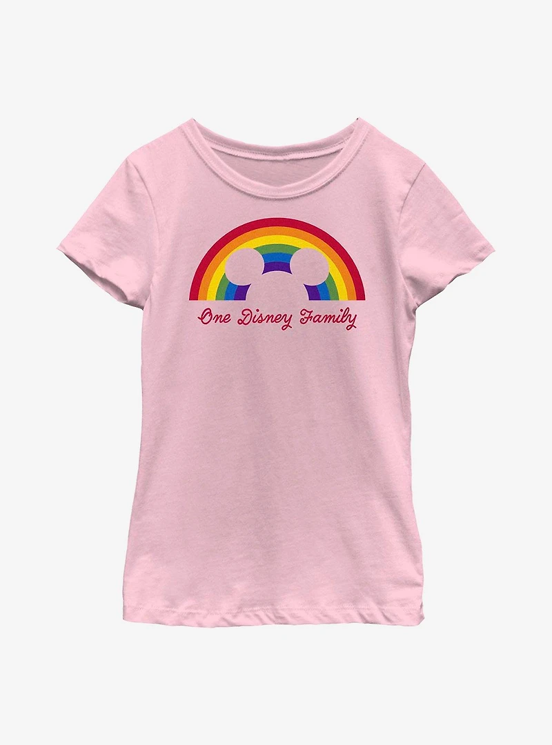 Disney Mickey Mouse Pride Rainbow Family Youth T-Shirt