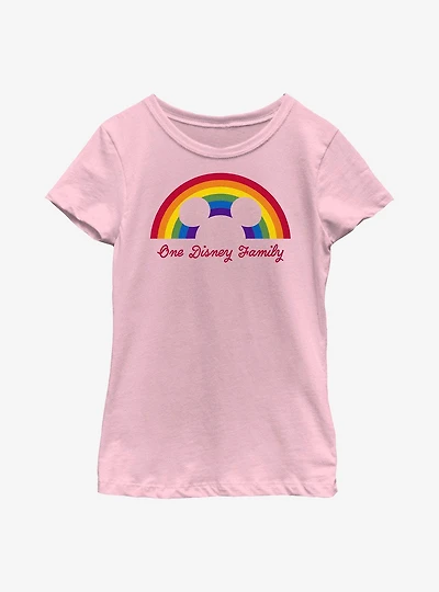 Disney Mickey Mouse Pride Rainbow Family Youth T-Shirt