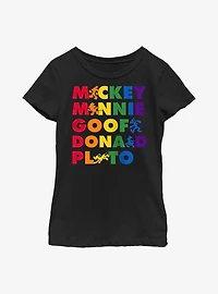Disney Mickey Mouse Pride Friends Youth T-Shirt