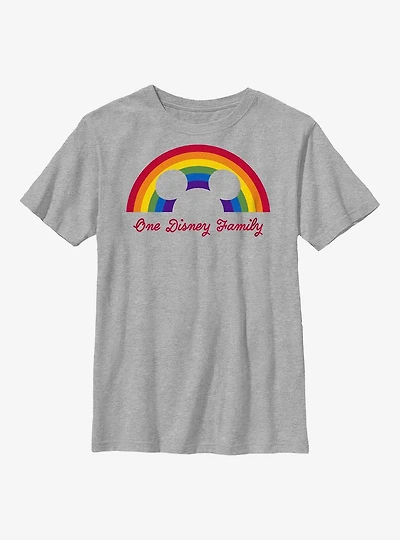 Disney Mickey Mouse Pride Rainbow Family Youth T-Shirt