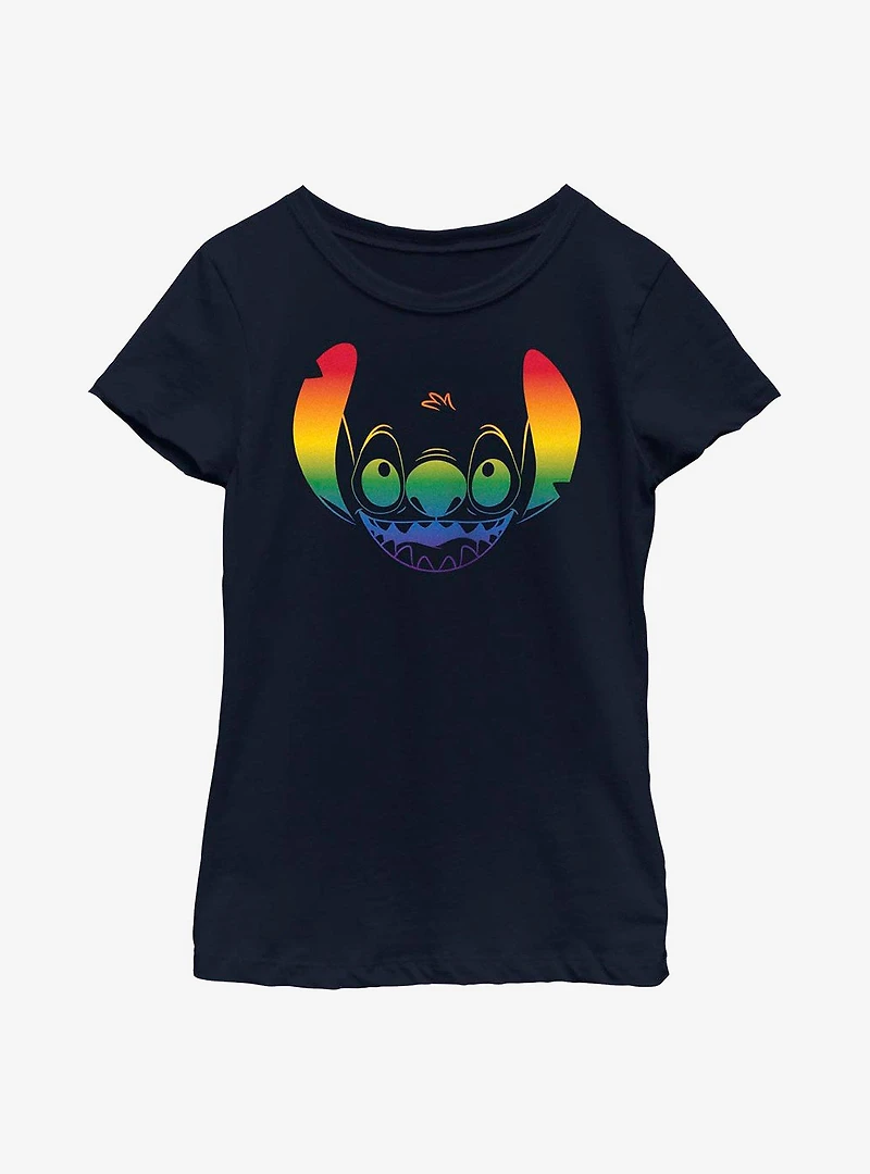 Disney Lilo And Stitch Pride Big Face Youth T-Shirt