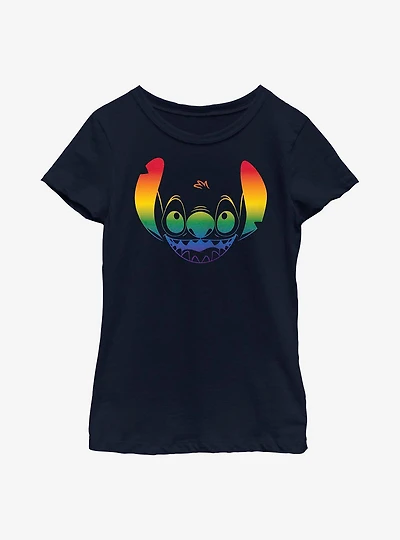 Disney Lilo And Stitch Pride Big Face Youth T-Shirt
