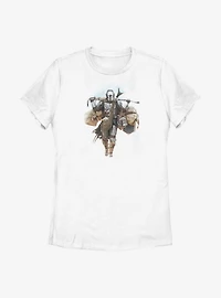 Star Wars The Mandalorian Walking Mando Womens T-Shirt