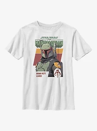 Star Wars The Mandalorian Fett Lives Youth T-Shirt