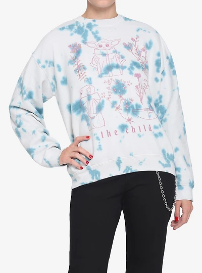 Star Wars The Mandalorian The Child Botanical Wash Girls Sweatshirt