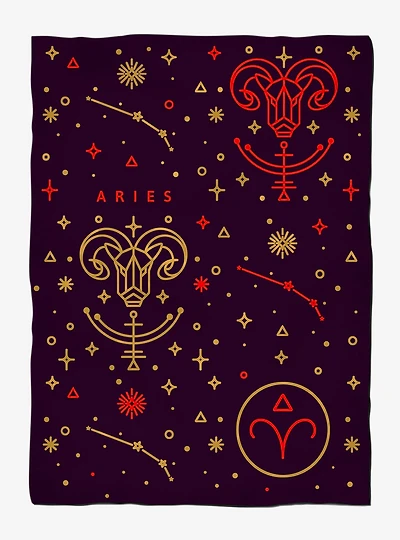 Aries Astrology Weighted Blanket