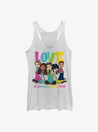 Bratz Rainbow Love Is Always In Fashion Girls Tank