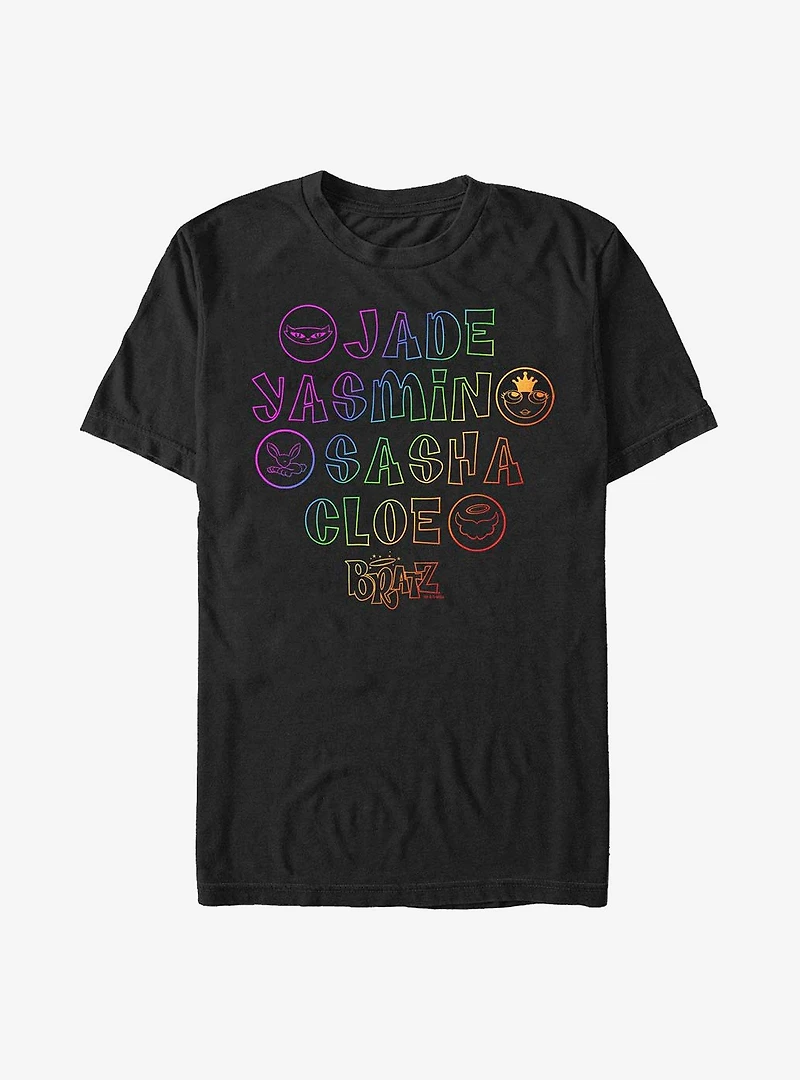 Bratz Name Staked T-Shirt