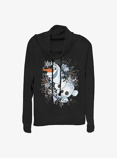 Disney Frozen Olaf Dream Cowlneck Long-Sleeve Girls Top
