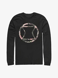 Marvel Black Widow Rose Long-Sleeve T-Shirt