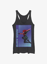 Marvel Black Widow Halftone Widow Girls Tank