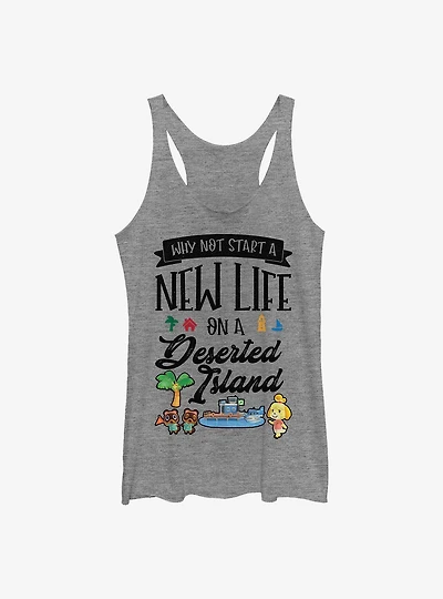 Animal Crossing Start A New Life Girls Tank