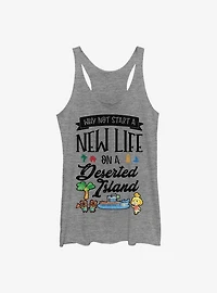 Animal Crossing Start A New Life Girls Tank