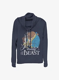 Disney Beauty and the Beast Classic Cowlneck Long-Sleeve Girls Top