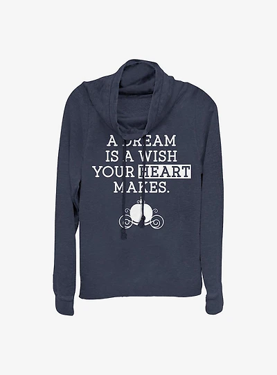 Disney Cinderella A Dream Cowlneck Long-Sleeve Girls Top