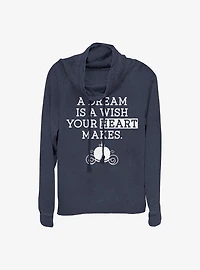 Disney Cinderella A Dream Cowlneck Long-Sleeve Girls Top