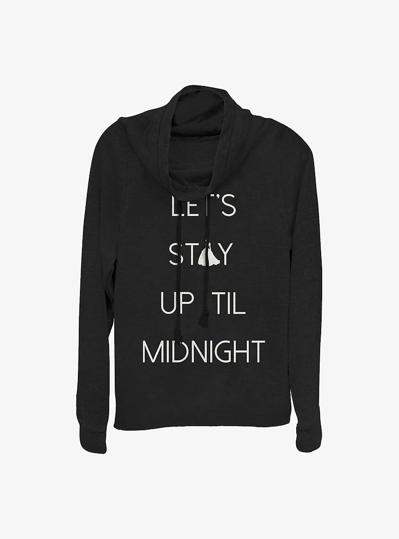 Disney Cinderella Let's Stay Up Cowlneck Long-Sleeve Girls Top