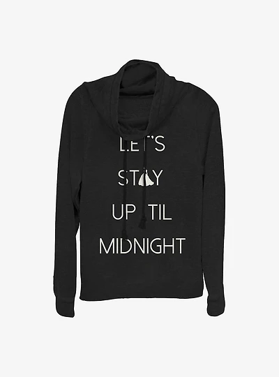 Disney Cinderella Let's Stay Up Cowlneck Long-Sleeve Girls Top