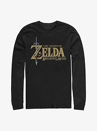 The Legend Of Zelda Breath Wild Logo Long-Sleeve T-Shirt