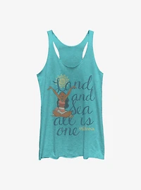 Disney Moana Land And Sea Girls Tank