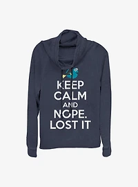 Disney Pixar Finding Nemo Keep Calm Cowlneck Long-Sleeve Girls Top
