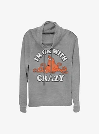 Disney Pixar Finding Nemo Ok With Crazy Cowlneck Long-Sleeve Girls Top