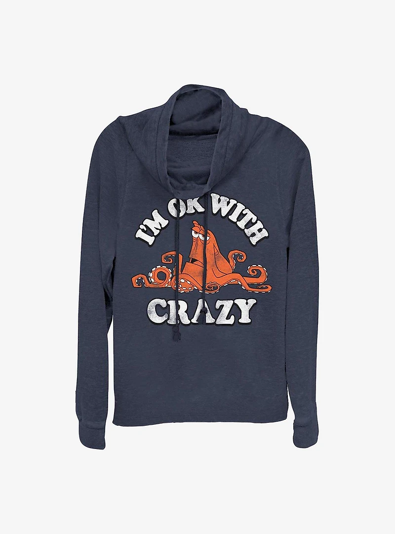 Disney Pixar Finding Nemo Ok With Crazy Cowlneck Long-Sleeve Girls Top