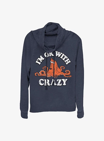 Disney Pixar Finding Nemo Ok With Crazy Cowlneck Long-Sleeve Girls Top