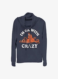 Disney Pixar Finding Nemo Ok With Crazy Cowlneck Long-Sleeve Girls Top