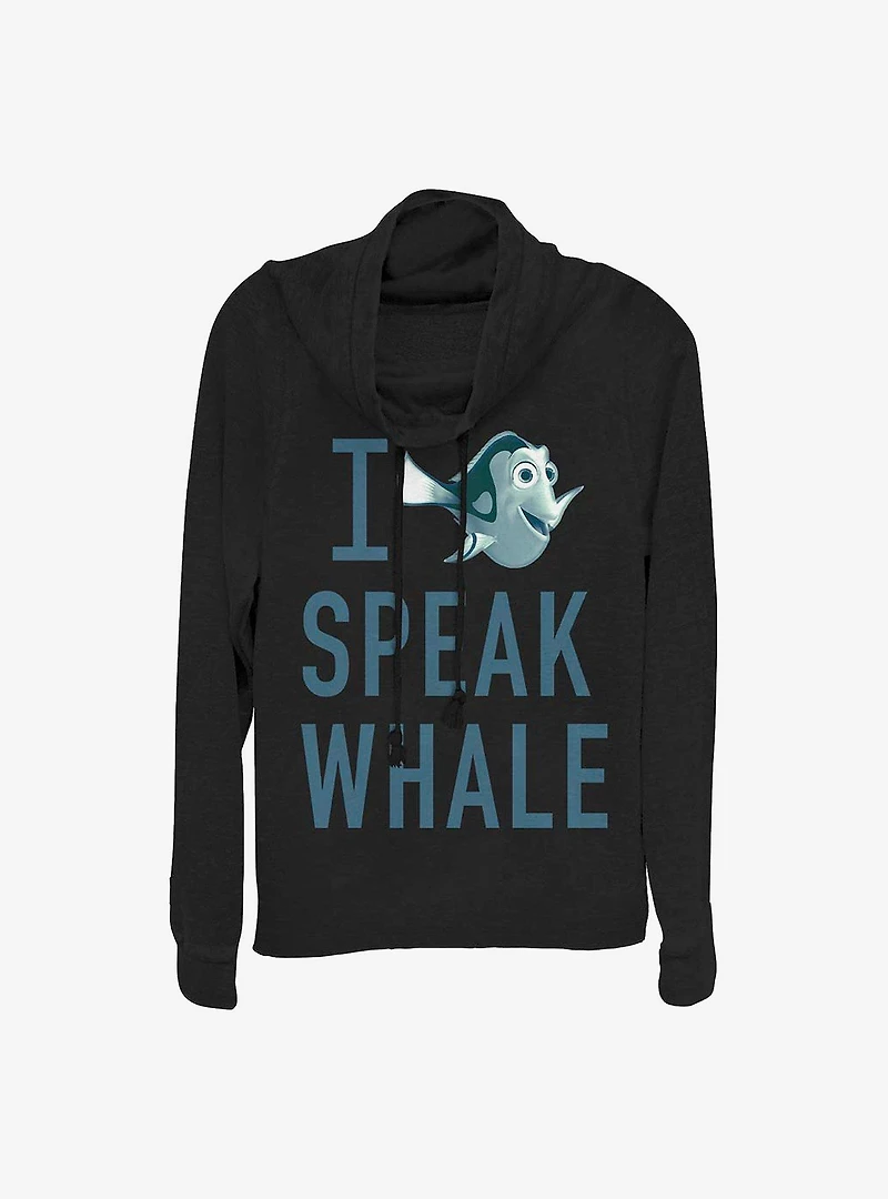 Disney Pixar Finding Nemo Whale Talk Cowlneck Long-Sleeve Girls Top