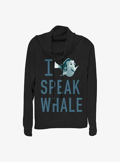 Disney Pixar Finding Nemo Whale Talk Cowlneck Long-Sleeve Girls Top