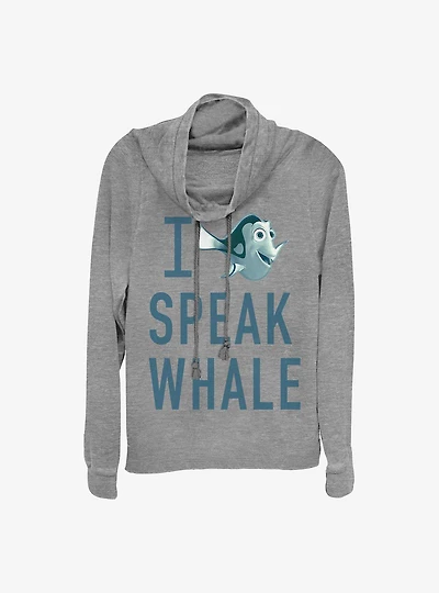 Disney Pixar Finding Nemo Whale Talk Cowlneck Long-Sleeve Girls Top
