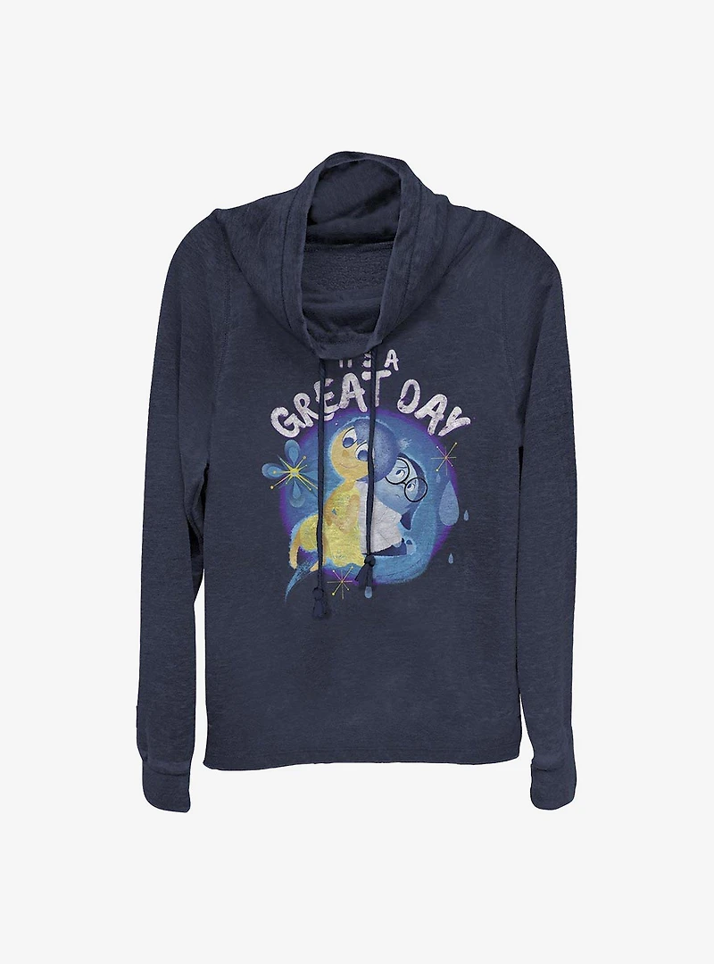 Disney Pixar Inside Out Great Day Cowlneck Long-Sleeve Girls Top