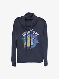 Disney Pixar Inside Out Great Day Cowlneck Long-Sleeve Girls Top