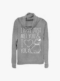 Disney Pixar Up I Love You Cowlneck Long-Sleeve Girls Top