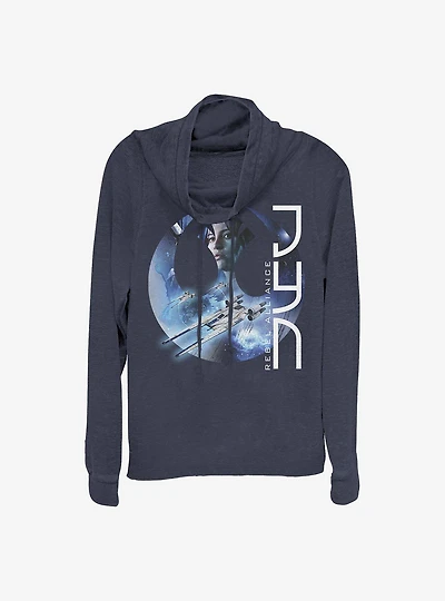 Star Wars Rogue One: A Star Wars Story Jyn Rebel Cowlneck Long-Sleeve Girls Top