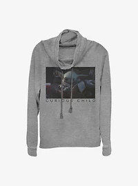 Star Wars The Mandalorian Curious The Child Cowlneck Long-Sleeve Girls Top